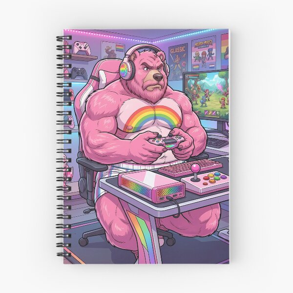 Item preview, Bear Gaymer designed and sold by TheBearthquake.