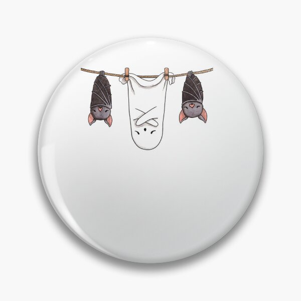 Item preview, Bats Hanging Beside Ghost Funny Halloween Cute Spooky designed and sold by MarlaMaloneShop.