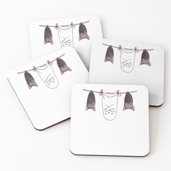 Item preview, Bats Hanging Beside Ghost Funny Halloween Cute Spooky designed and sold by MarlaMaloneShop.