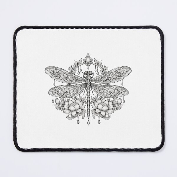Item preview, Ornamental Dragonfly Sacred Lotus Thai Art designed and sold by mamhew2456.