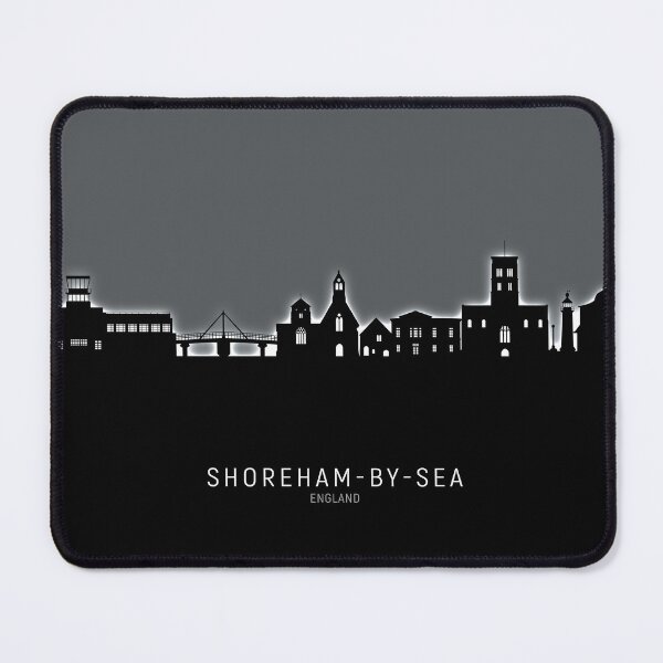 Item preview, Shoreham-by-Sea England Skyline designed and sold by ArtPrints.