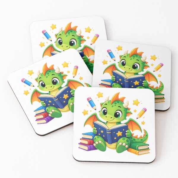 Item preview, Cute Reading Dragon Book Lover Adventure designed and sold by MySthore.
