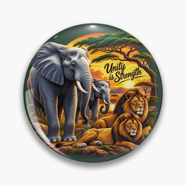 Item preview, Unity in the Wild: Majestic African Wildlife at Sunset designed and sold by 'VARI'.