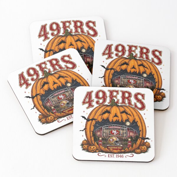 Item preview, 49ers Halloween Pumpkin Stadium Football designed and sold by TigerCalvin.