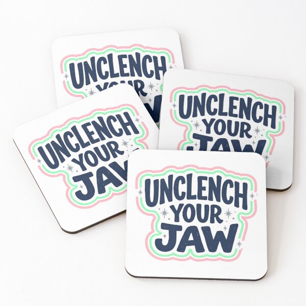 Item preview, Unclench Your Jaw Mental Health Reminder Sarcastic Anxiety Relief Quote designed and sold by raedattia.