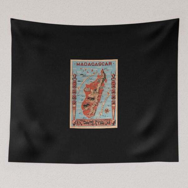 Item preview, Madagascar Vintage Travel Poster designed and sold by jettaqwmavi.
