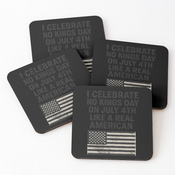 Item preview, I Celebrate No Kings Day July 4th American Flag Vintage Design designed and sold by SEINENGAPPI12.