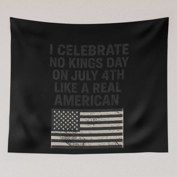 Item preview, I Celebrate No Kings Day July 4th American Flag Vintage Design designed and sold by SEINENGAPPI12.