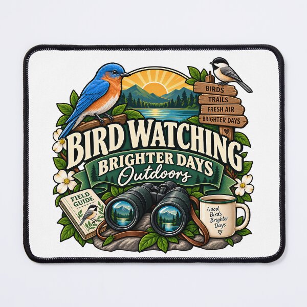 Item preview, Bird Watching Brighter Days Outdoors – Analog Nature Hobby designed and sold by FindYouByZ.