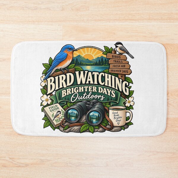 Item preview, Bird Watching Brighter Days Outdoors – Analog Nature Hobby designed and sold by FindYouByZ.