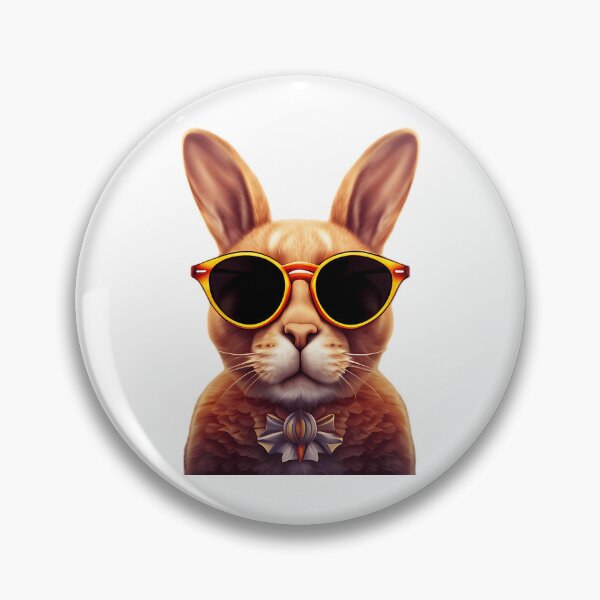 Item preview, Bunny Face With Sunglasses Easter Day Stickers designed and sold by glorianadrew.