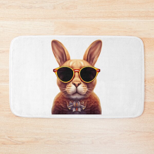 Item preview, Bunny Face With Sunglasses Easter Day Stickers designed and sold by glorianadrew.
