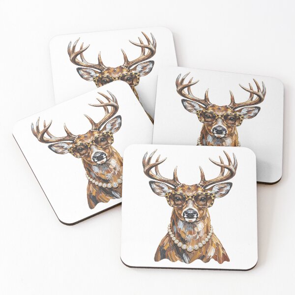 Item preview, Glam Whitetail Deer Leopard Preppy Hunting Season designed and sold by ViVarRi.