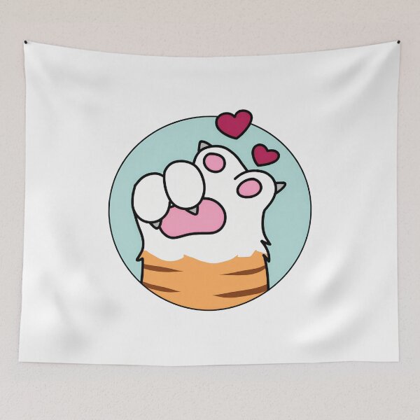 Item preview, Cute Cat Paw Hearts Design designed and sold by GiaoCalonas.