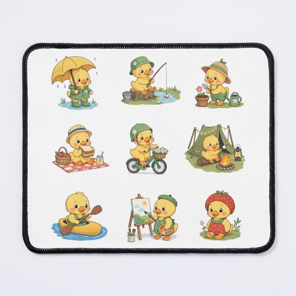 Item preview, Cute Cottagecore Duck Adventures - Kawaii Outdoor Activities designed and sold by digital.stickerperso.com.