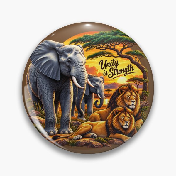 Item preview, Unity in the Wild: Majestic African Wildlife at Sunset designed and sold by 'VARI'.