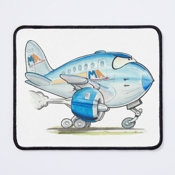 Item preview, Cartoon plane on runway designed and sold by Mark_Harvey_Creative.