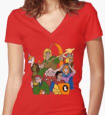 Dungeons & Dragons Women's Fitted V-Neck T-Shirt
