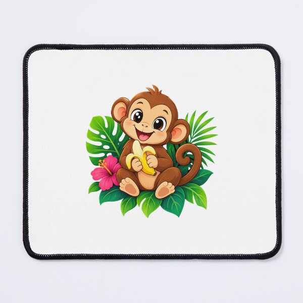 Item preview, Cute Jungle Monkey With Banana designed and sold by MySthore.
