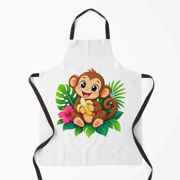 Item preview, Cute Jungle Monkey With Banana designed and sold by MySthore.
