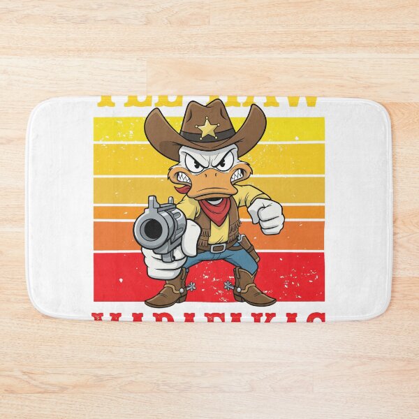 Item preview, Yee Haw Mad World Duck Western Gun Art designed and sold by EMISHER.