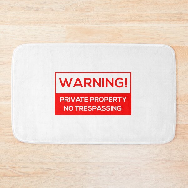 Item preview, No Trespassing designed and sold by DesignDorks.