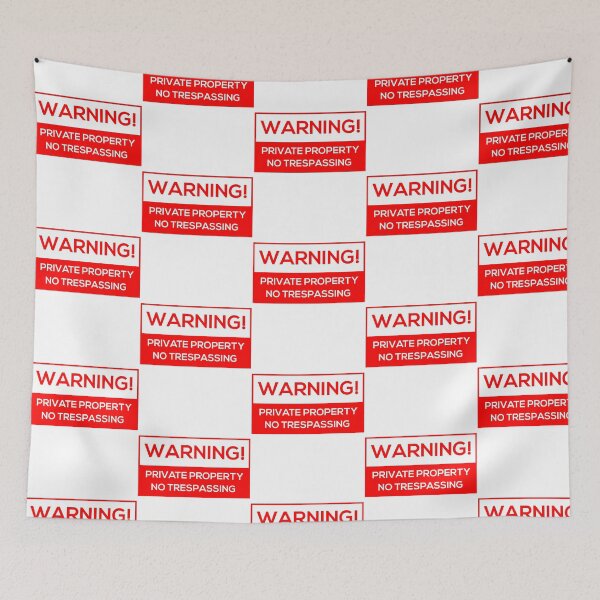 Item preview, No Trespassing designed and sold by DesignDorks.