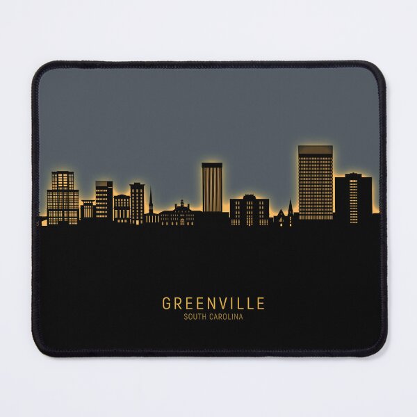 Item preview, Greenville South Carolina Skyline designed and sold by ArtPrints.