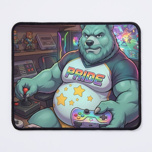Item preview, Bear Gaymer designed and sold by TheBearthquake.