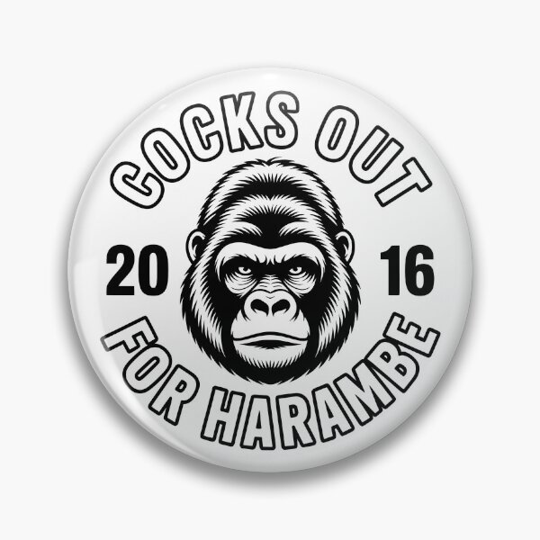 Item preview, Cocks Out For Harambe 2016 — Retro Meme Gorilla Design designed and sold by LoFizzy.