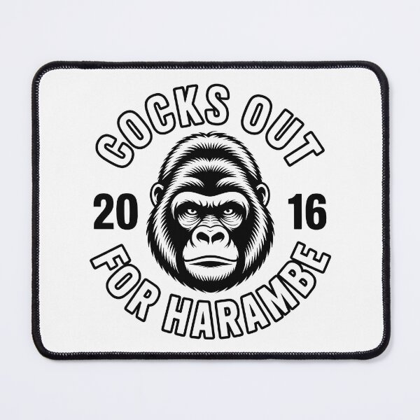 Item preview, Cocks Out For Harambe 2016 — Retro Meme Gorilla Design designed and sold by LoFizzy.
