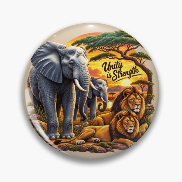 Item preview, Unity in the Wild: Majestic African Wildlife at Sunset designed and sold by 'VARI'.