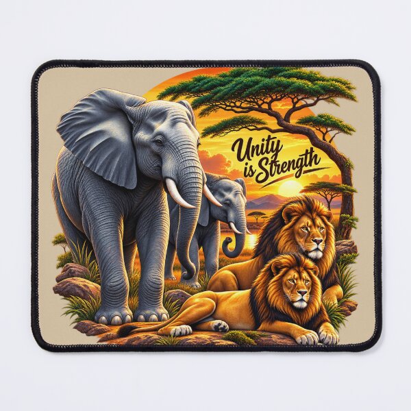 Item preview, Unity in the Wild: Majestic African Wildlife at Sunset designed and sold by 'VARI'.