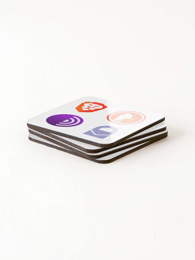 Thumbnail 4 of 5, Coasters (Set of 4), Privacy Set designed and sold by DesignDorks.
