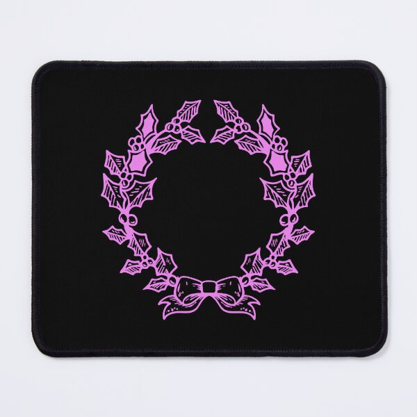 Item preview, Violet Vintage Holly Wreath Christmas Design designed and sold by pattern-archive.