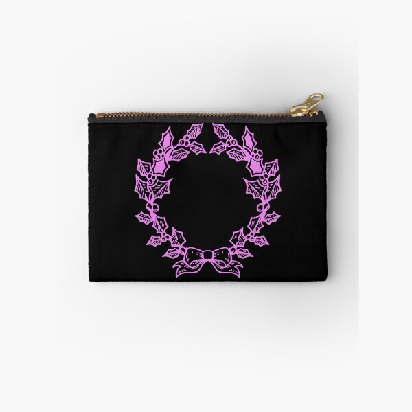 Item preview, Violet Vintage Holly Wreath Christmas Design designed and sold by pattern-archive.