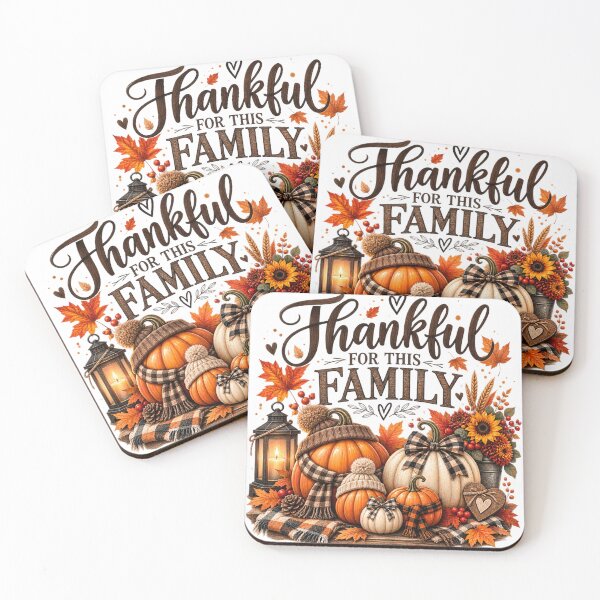 Item preview, Thankful for This Family Thanksgiving Fall Design designed and sold by Gapanaart.