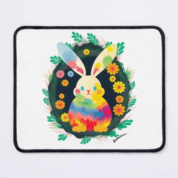 Item preview, Cute Bunny Colorful Easter Egg Floral Funny Bunny Easter designed and sold by glorianadrew.