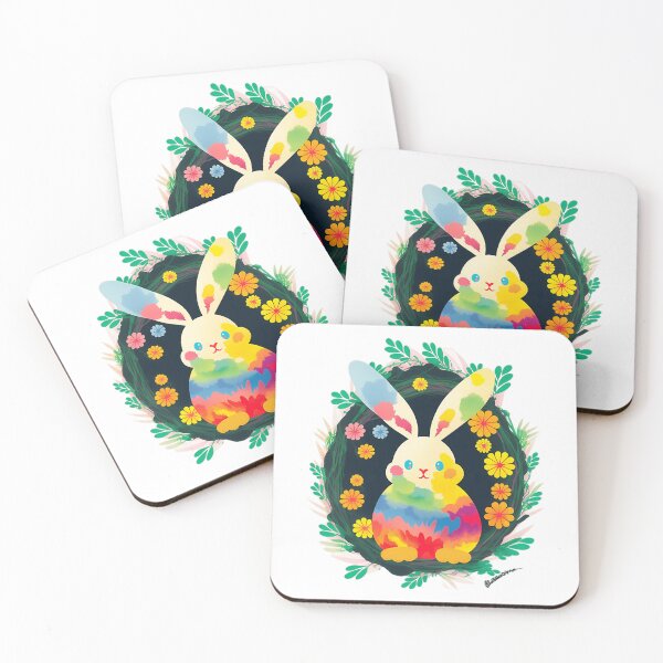 Item preview, Cute Bunny Colorful Easter Egg Floral Funny Bunny Easter designed and sold by glorianadrew.
