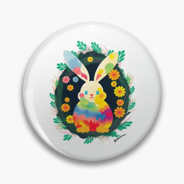 Item preview, Cute Bunny Colorful Easter Egg Floral Funny Bunny Easter designed and sold by glorianadrew.