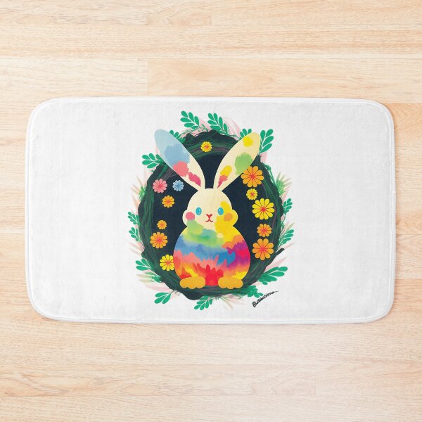 Item preview, Cute Bunny Colorful Easter Egg Floral Funny Bunny Easter designed and sold by glorianadrew.