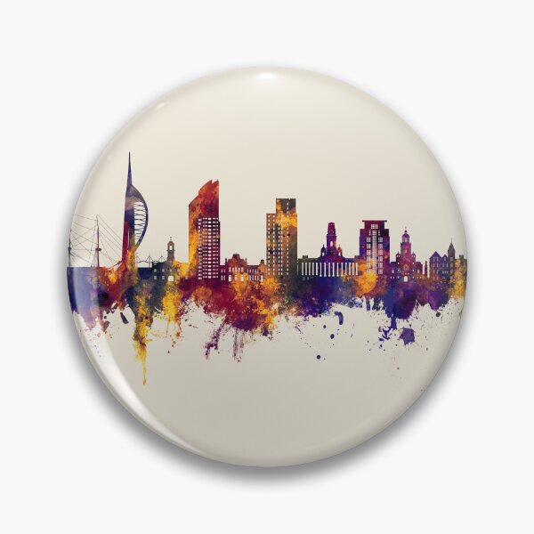 Item preview, Portsmouth England Skyline designed and sold by ArtPrints.