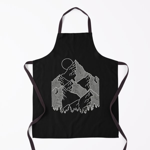 Item preview, Geometric Mountains Moon Line Art Outdoor designed and sold by YarningsandYear.