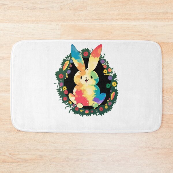 Item preview, Cute Bunny Colorful Easter Egg Floral Funny Bunny Easter designed and sold by glorianadrew.