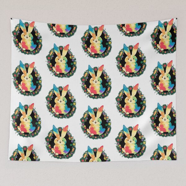 Item preview, Cute Bunny Colorful Easter Egg Floral Funny Bunny Easter designed and sold by glorianadrew.