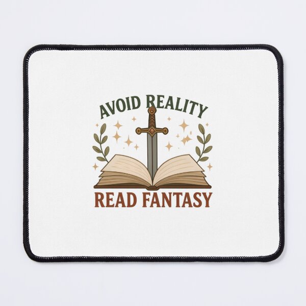 Item preview, Avoid Reality Read Fantasy - Bookish Fantasy Reader designed and sold by aysenism.