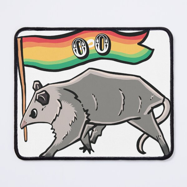 Item preview, Opossum Holding Infinity Rainbow Banner designed and sold by KAMILANDOVAL.