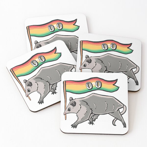 Item preview, Opossum Holding Infinity Rainbow Banner designed and sold by KAMILANDOVAL.