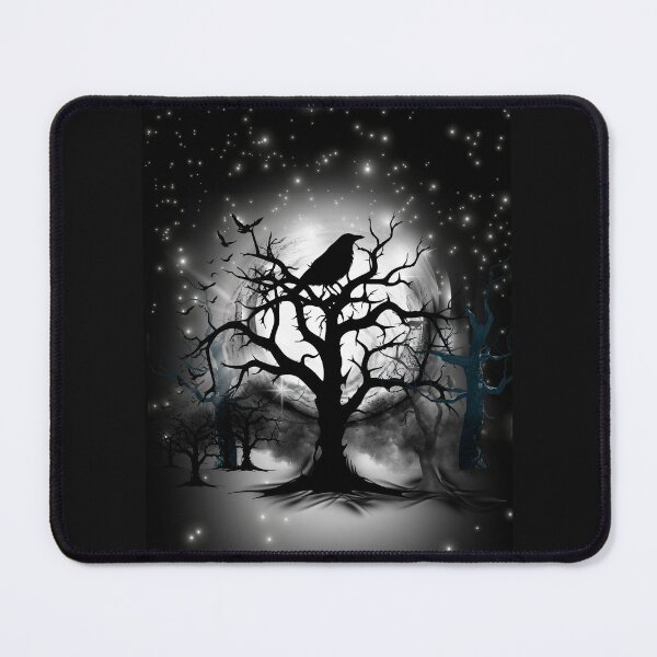 Item preview, Black raven in a tree designed and sold by Kerryn Wood.