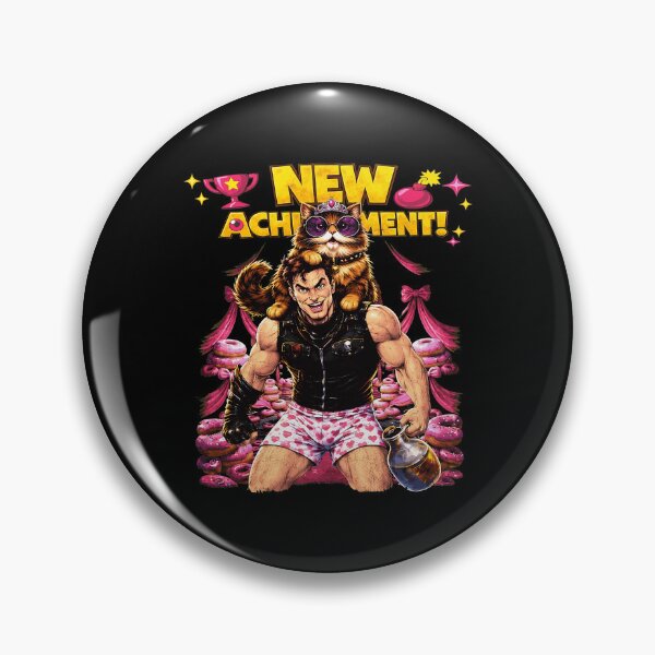 Item preview, Retro Achievement Cat Man Funny designed and sold by FrankHamm74437.
